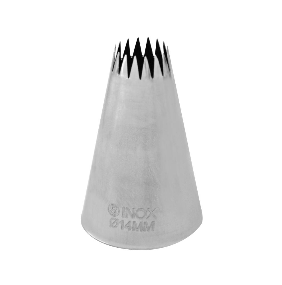 Sterntülle (französische Tülle) 14mm Edelstahl