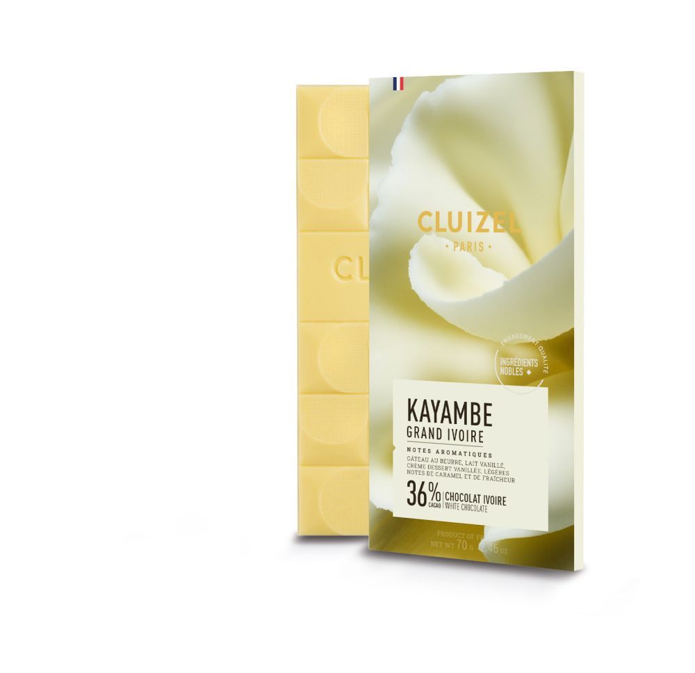 Tafel-Schokolade weiß 'Kayambe Ivoire' 36% (70g) 