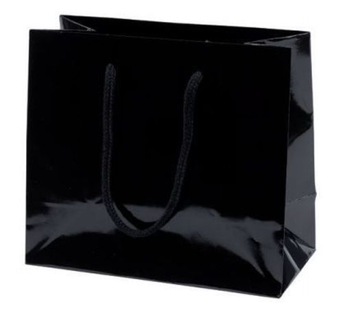 @ Papier-Tragetaschen schwarz glänzend (4x25 Stk)