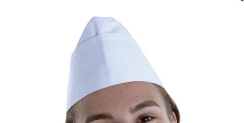 Schiffchenmütze weiß größenverstellbar 