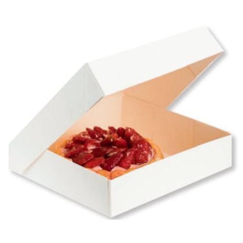 Tortenkarton weiß quadratisch | viereckig 180/180/80 (50 Stk)