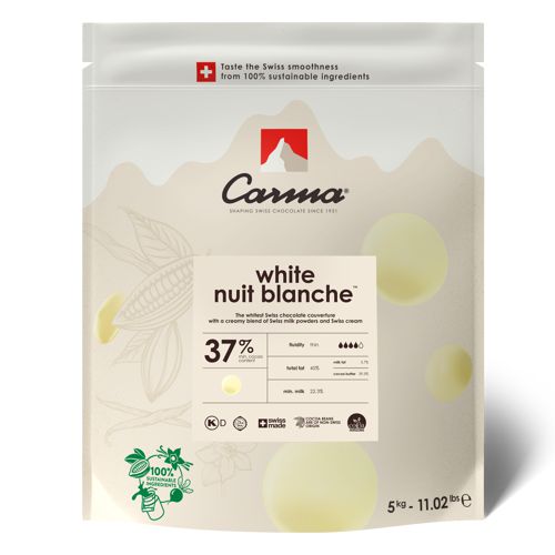 Couverture 'Nuit Blanche' 37% extra weiß, Drops | Chips