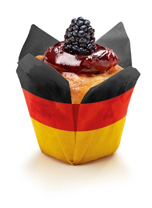  @ Muffinkapsel Tulpe 'FAN' (250 Stk) D5xH5,5 cm fettdichtes Spezialpapier