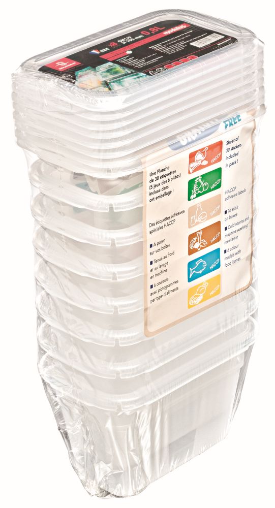 @ Gastro-Dose | GN-Behälter 'Modulus' 1/9 GN | 0,8 Liter (8 Stk)