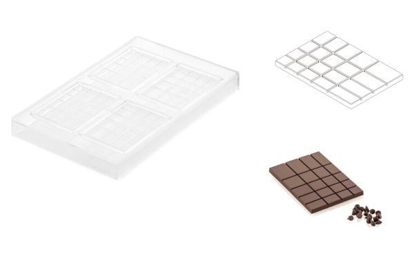 @ Gießform Tafel | Tafelgießform 'Degusta01 T'