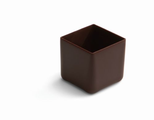 Schoko- | Pralinen-Schalen Quadrat | Viereck | Würfel dunkel | bitter (40 Stk)