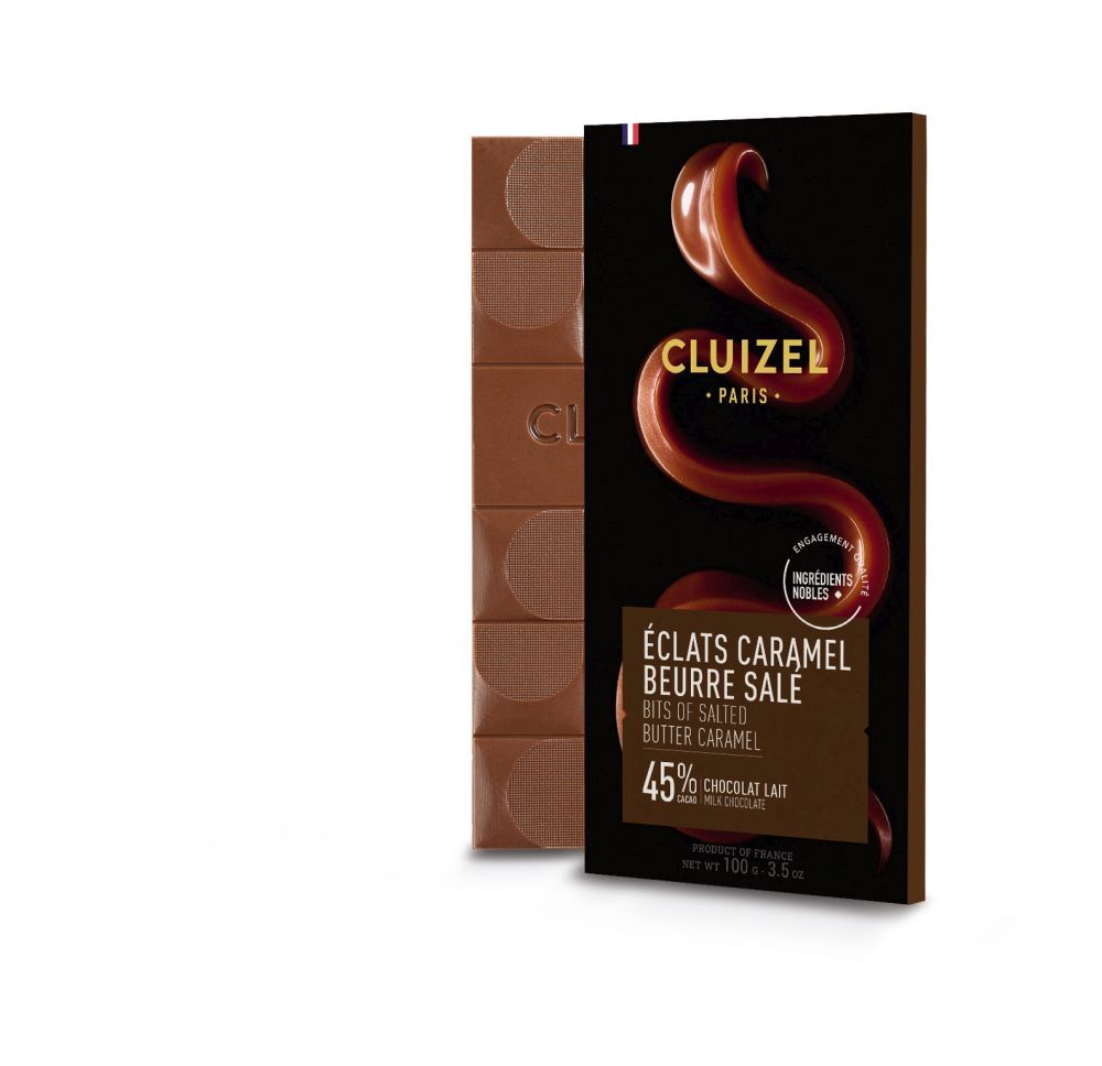 Tafel-Schokolade vollmilch 'Lait Caramel Beurre Salé' 45% mit Salzkaramell (100g) 